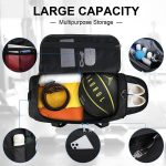 Gym Bag for Men Women 40L Water Resistant Sports Bag Gym Duffle Bag with Wet Pocket Large Travel Duffel Bag Weekender Overnight Bag with Shoe Compartment Black - Image 2